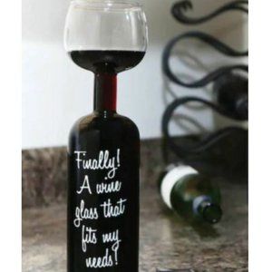 Ultimate Wine Bottle Glass - Holds One Bottle